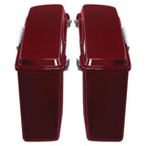TCMT Deep Red Hard Saddlebags Fit For Harley Touring '94-'13 - TCMT