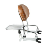 TCMT Passenger Sissy Bar Backrest Luggage Rack with Mounting Spools Fit For Indian Chieftain 2014-2022,Springfield 2016-2022,Chief 2014-2018,Roadmaster 2017-2022 Desert Tan - TCMT