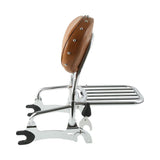 TCMT Passenger Sissy Bar Backrest Luggage Rack with Mounting Spools Fit For Indian Chieftain 2014-2022,Springfield 2016-2022,Chief 2014-2018,Roadmaster 2017-2022 Desert Tan - TCMT