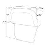 TCMT Driver Passenger Seat Backrest Pad Fit For Harley CVO Touring - TCMTMOTOR
