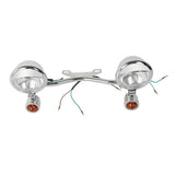 TCMT Driving Passing Turn Signal Spot Light Bar Fit For Harley Touring Choppers Honda - TCMT