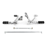 TCMT Forward Controls Footpegs Levers Linkages Fit For Harley Sportster XL 883 1200 2004-2013 - TCMT