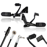 TCMT Forward Controls Footpegs Levers Linkages For Harley Sportster XL 883 XL1200 Iron 883 Iron 1200 - TCMTMOTOR
