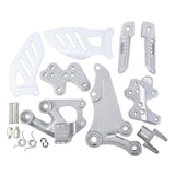 TCMT Front Driver Footpegs Footrest Bracket Fit For SUZUKI GSXR600 GSXR750 '06-'10 - TCMT