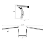 TCMT Handlebar 1" Z Fit For Harley Custom Bobber Softail Dyna Sportster 1200 - TCMT