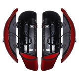 TCMT Hard Saddlebags w/ Electronic Latch Audio Lid Fit For Indian - TCMT