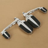 TCMT Heel Rest Male Style Mount Foot Pegs Fit For Harley Softail Sportster Dyna