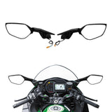 TCMT LED Turn Signal Integrated Rear View Side Mirrors Fit For Fit For KAWASAKI NINJA H2 2015-2022 - TCMT