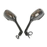 TCMT LED Turn Signal Integrated Rear View Side Mirrors Fit For Suzuki GSXR1000 2005-2016 GSXR600 GSXR750 2006-2020 - TCMT