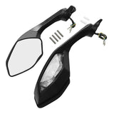 TCMT LED Turn Signal Integrated Rear View Side Mirrors Fit For Yamaha YZF R1 '15-'24 Yamaha YZF R6 '17-'22 - TCMT