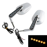 TCMT Muscle Rear View Mirrors LED Turn Signals Fit For Harley V-Rod VRSCF 2009-2017 - TCMTMOTOR