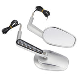 TCMT LED Turn Signals Rear View Side Mirrors Fit For Harley V-Rod VRSCF '09-'17 - TCMT