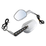 TCMT Muscle Rear View Mirrors LED Turn Signals Fit For Harley V-Rod VRSCF 2009-2017 - TCMTMOTOR