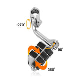TCMT Long Highway Foot Pegs Fit For Harley 1-1/4" Bars Engine Guards Road King Road Glide Street Glide - TCMTMOTOR
