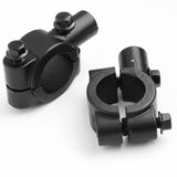 TCMT L&R 22mm 2x10mm 7/8" Handlebar Handle Bars Mirrors Clamps On Mount Adapters - TCMTMOTOR