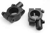 TCMT L&R 22mm 2x10mm 7/8" Handlebar Handle Bars Mirrors Clamps On Mount Adapters - TCMTMOTOR