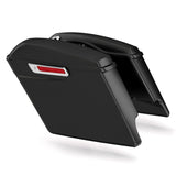 TCMT Matte Black 5" Stretched Hard Saddlebags Fit For Harley Touring '14-'24