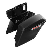 TCMT Matte Black 5" Stretched Hard Saddlebags Fit For Harley Touring '14-'24