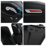 TCMT Matte Black 5" Stretched Hard Saddlebags Fit For Harley Touring '14-'24