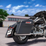 TCMT Matte Black 5" Stretched Hard Saddlebags Fit For Harley Touring '14-'24