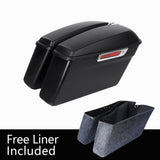 TCMT Matte Black Hard Saddlebags Fit For Harley Touring '14-'24
