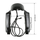 TCMT Rear Fender Extension Fascia LED Light Fit For Harley Touring '09-'13 - TCMT