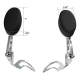 TCMT Rear Passenger Armrests Adjustable Fit For Harley Touring Glide '14-'23 - TCMT