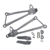 TCMT Rear Passenger Foot Pegs Bracket Silver Fit For Kawasaki Ninja ZX6R '09-'23 - TCMT