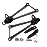 TCMT Rear Passenger Foot Pegs Bracket Silver Fit For Kawasaki Ninja ZX6R '09-'23 - TCMT