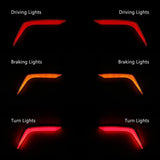 TCMT Rear Saddlebag Turn Brake Light Accents Fit For Honda Goldwing GL1800 '18-'23 - TCMT