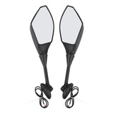 LED Turn Signals Rearview Mirrors For Honda CBR600RR CBR1000RR Suzuki GSXR 750 - TCMTMOTOR
