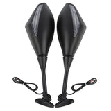 LED Turn Signals Rearview Mirrors For Honda CBR600RR CBR1000RR Suzuki GSXR 750 - TCMTMOTOR