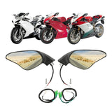 TCMT RearView Mirror Turn Signal Fit For Ducati 848 EVO '08-'13 1198 1198S 1198R '09-'11 - TCMT