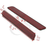 TCMT Saddlebag Latch Visibility Red Reflectors For Harley Touring 1994-2013 - TCMTMOTOR