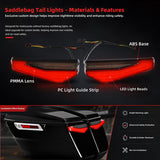 TCMT Saddlebag LED Brake Turn Tail Lights Fit For Harley CVO Road Street Glide '23-'26 - TCMT