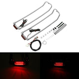 TCMT Saddlebag Lid Top Rail & LED Light Fit For Harley Touring '94-'13 - TCMT