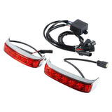 TCMT Saddlebag Run Brake LED Turn Lights Fit For Harley Touring '14-'24