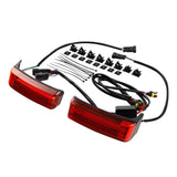TCMT Saddlebags LED Brake Run Turn Signals Lights Fit For Harley Touring '14-'24 - TCMT