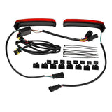 TCMT Saddlebags LED Brake Run Turn Signals Lights Fit For Harley Touring '14-'24 - TCMT
