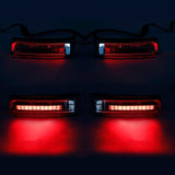 TCMT Saddlebags LED Brake Run Turn Signals Lights Fit For Harley Touring '14-'24 - TCMT