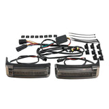 TCMT Saddlebags LED Brake Run Turn Signals Lights Fit For Harley Touring '14-'24 - TCMT