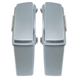 TCMT Silver Hard Saddlebags Fit For Harley Touring '94-'13 - TCMT