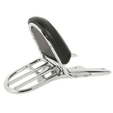 TCMT Sissy Bar Backrest Luggage Rack Baseplate Fit For Harley VRSCA VRSCB VRSCD '02-'06 - TCMT