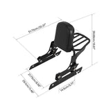 TCMT Sissy Bar Backrest Luggage Rack Fit For Harley Dyna Street Bob FXDB '06-'17 - TCMT