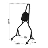 TCMT Sissy Bar Passenger Backrest Bracket Fit For Harley Sportster Models '04-'22 - TCMT