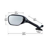 TCMT Rear View Mirrors Turn Signal For Suzuki GSXR600 GSXR750 2006-2015 GSXR1000 - TCMTMOTOR