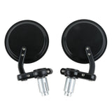 TCMT Universal 3" Round 7/8" Handle Bar End Rearview Mirror Fit For Harley Honda - TCMT