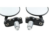 TCMT Universal 3" Round 7/8" Handle Bar End Rearview Mirror Fit For Harley Honda - TCMT