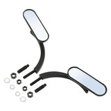 TCMT Universal 8mm 10mm M8 M10 Mini Oval Rear View Mirrors Fit For Harley Touring Softail Dyna Sportster - TCMT