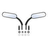 TCMT Universal 8mm 10mm M8 M10 Mini Oval Rear View Mirrors Fit For Harley Touring Softail Dyna Sportster
